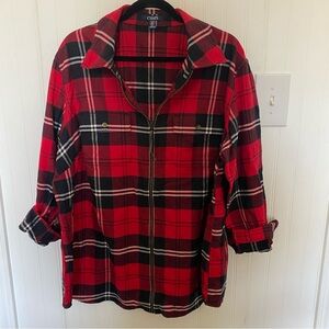 Chaps Red and Black Plaid Women’s Shirt